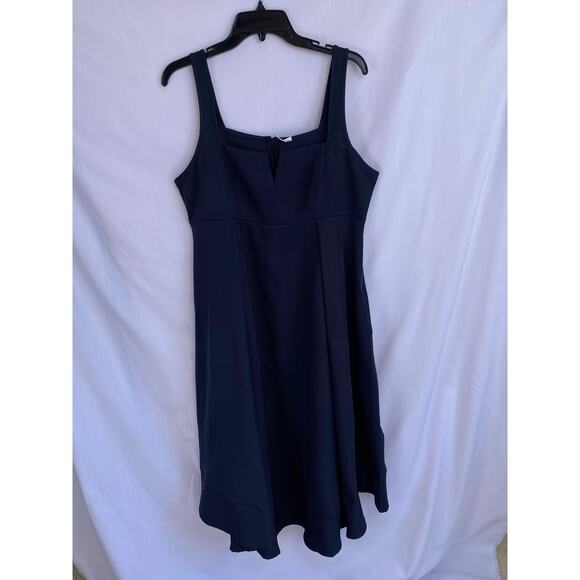 Navy Blue Women's XL Sleeveless Sundress fit and flare NWT cute! - Picture 5 of 8